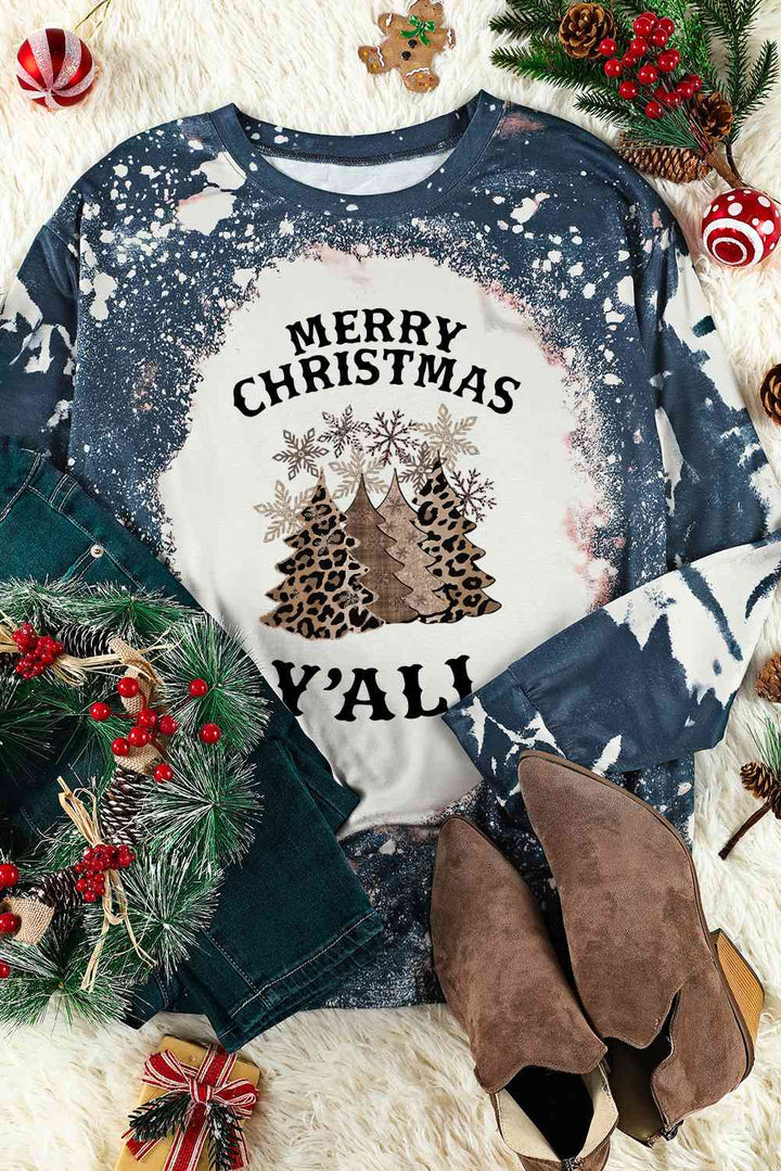 MERRY CHRISTMAS Y'ALL Graphic T-Shirt | 1mrk.com