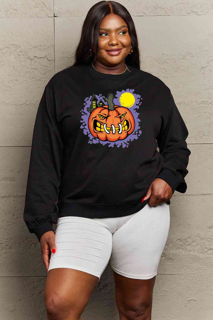 Simply Love Full Size Graphic Round Neck Sweatshirt |1mrk.com