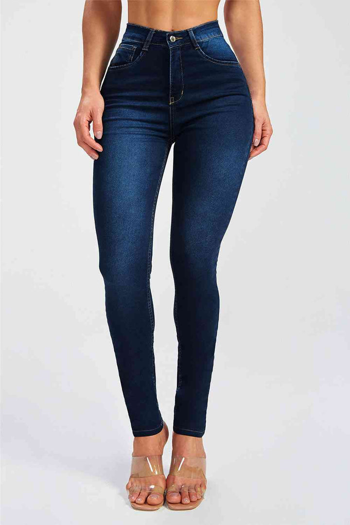 Buttoned Skinny Jeans | 1mrk.com