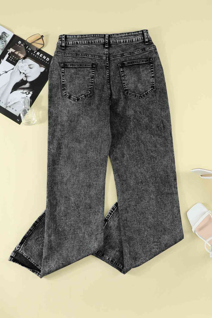 Slit Flare Jeans |1mrk.com