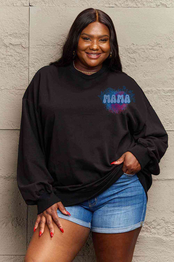 Simply Love Simply Love Full Size MAMA Graphic Sweatshirt |1mrk.com