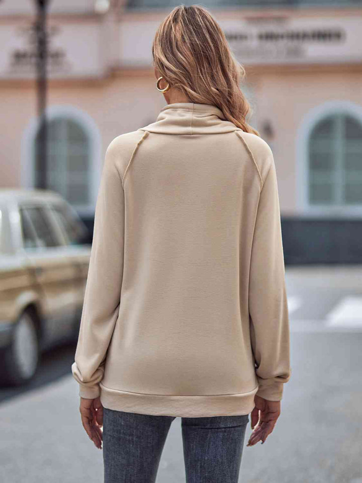 Drawstring Sweatshirt with Pockets |1mrk.com