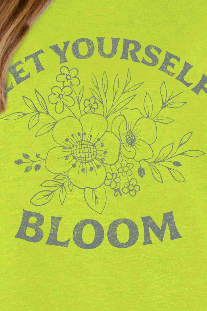 Simply Love Simply Love Full Size LET YOURSELF BLOOM Graphic Sweatshirt |1mrk.com