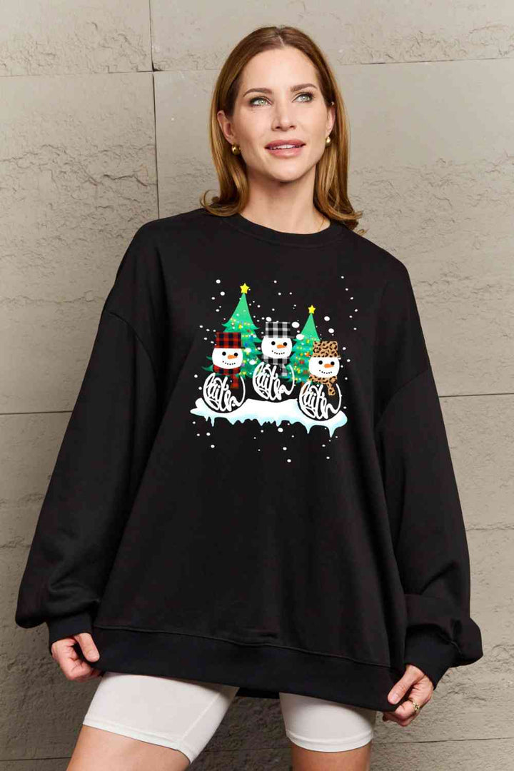 Simply Love Full Size Graphic Round Neck Sweatshirt |1mrk.com