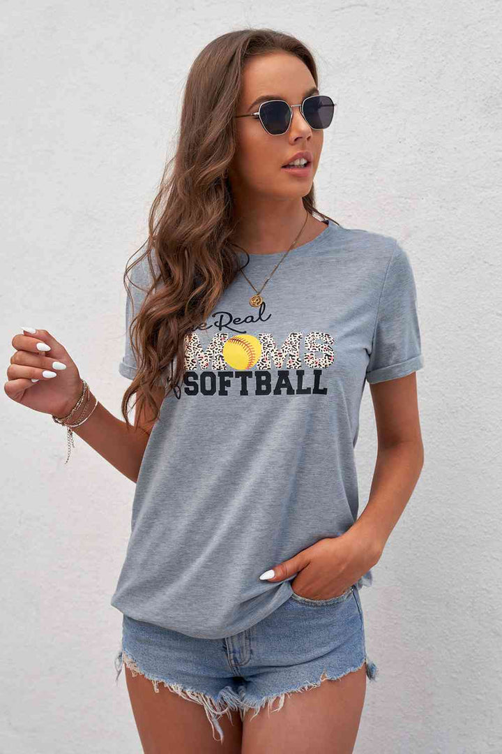 THE REAL MOMS OF SOFTBALL Graphic Tee | 1mrk.com