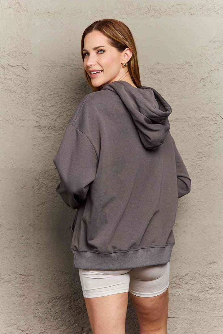 Simply Love Simply Love Full Size Dropped Shoulder Butterfly Graphic Hoodie | 1mrk.com