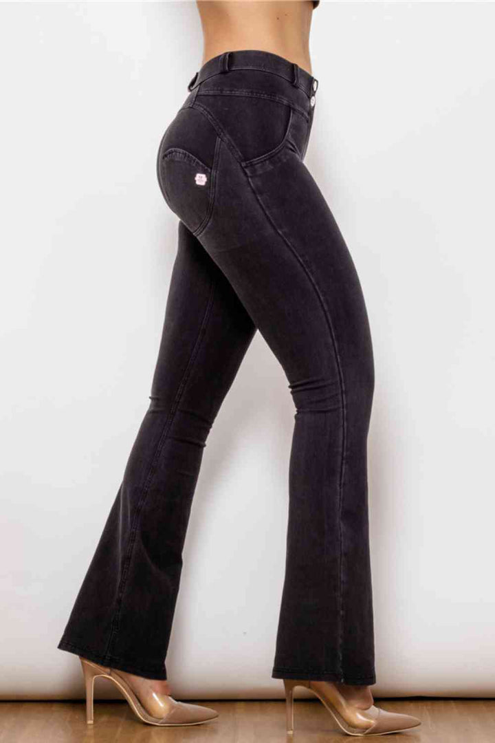 Buttoned Flare Jeans | 1mrk.com