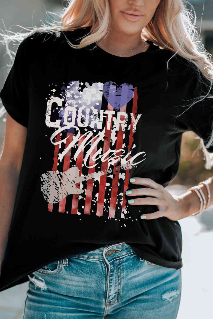 COUNTRY MUSIC Graphic Tee Shirt | 1mrk.com