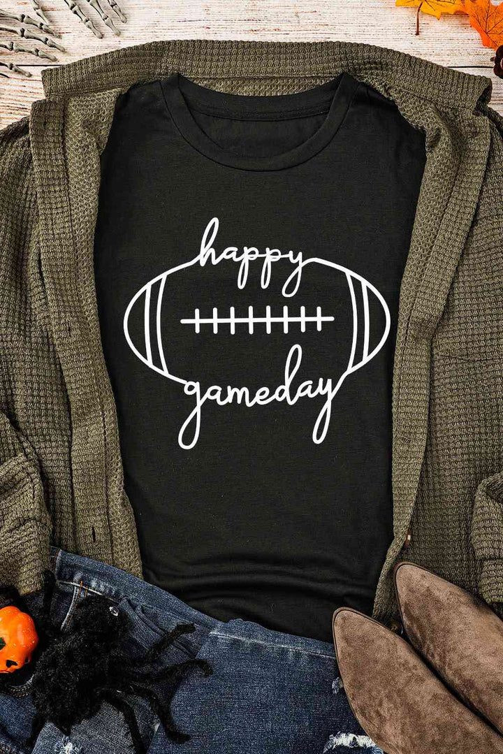 HAPPY GAMEDAY Graphic T-Shirt | 1mrk.com