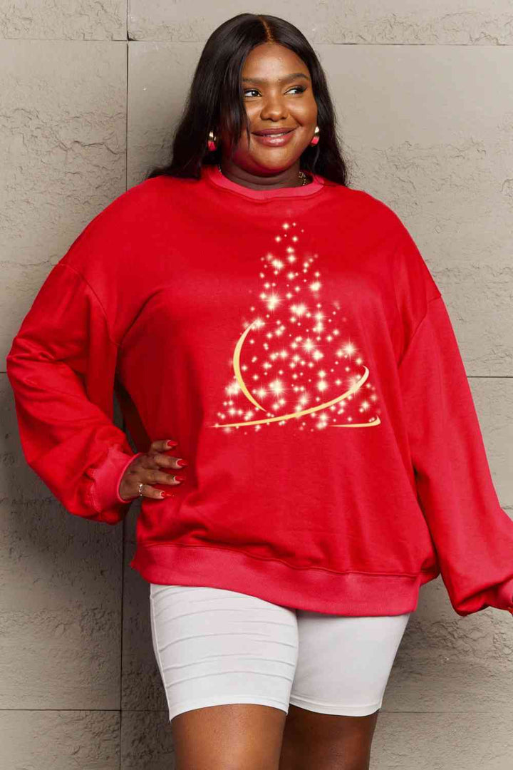 Simply Love Full Size Graphic Round Neck Sweatshirt |1mrk.com