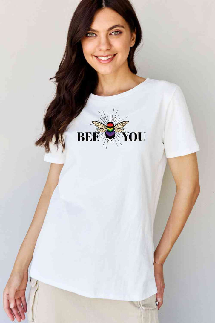 Simply Love Full Size BEE YOU Graphic T-Shirt | 1mrk.com