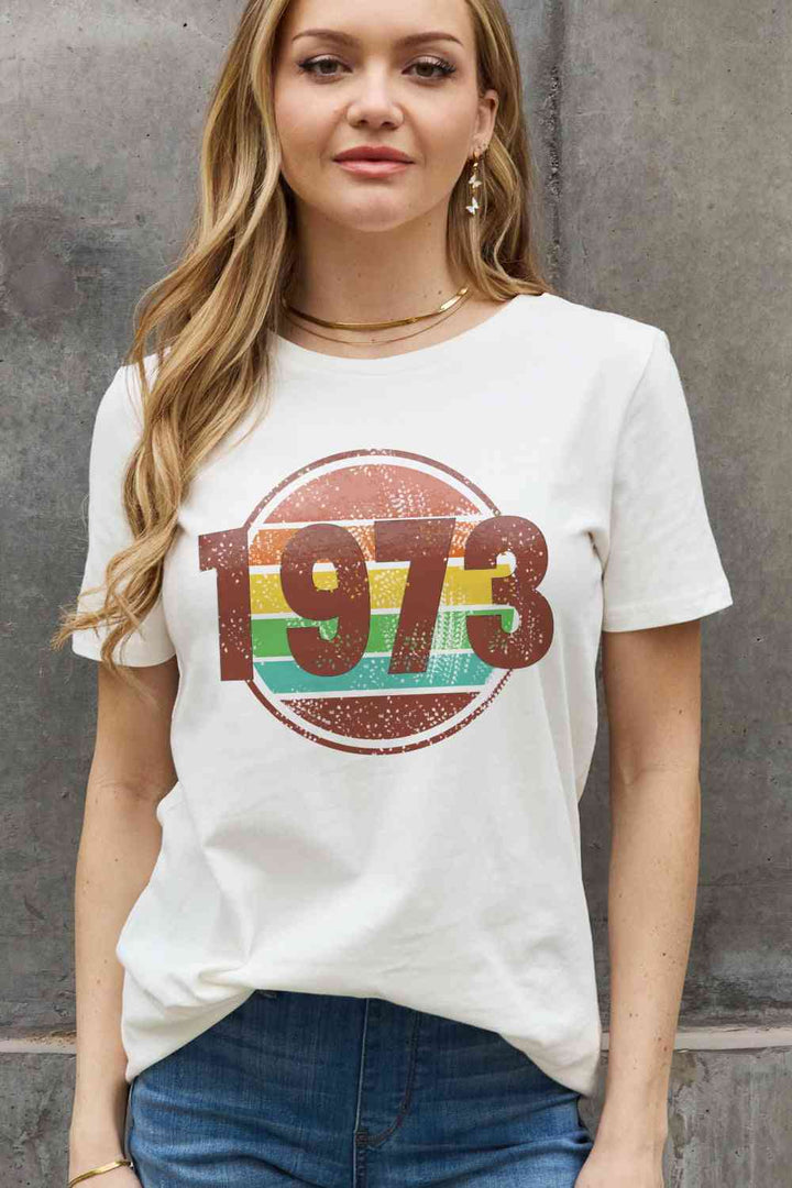 Simply Love Simply Love Full Size 1973 Graphic Cotton Tee | 1mrk.com