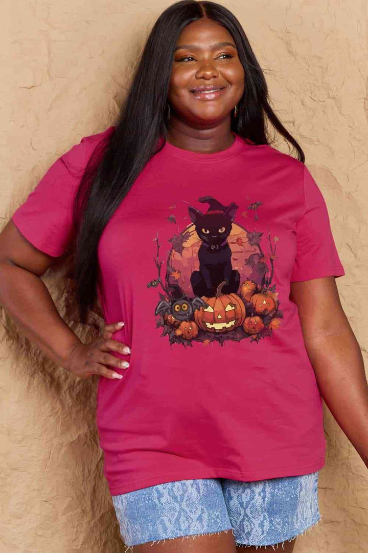 Simply Love Full Size Halloween Theme Graphic T-Shirt | 1mrk.com