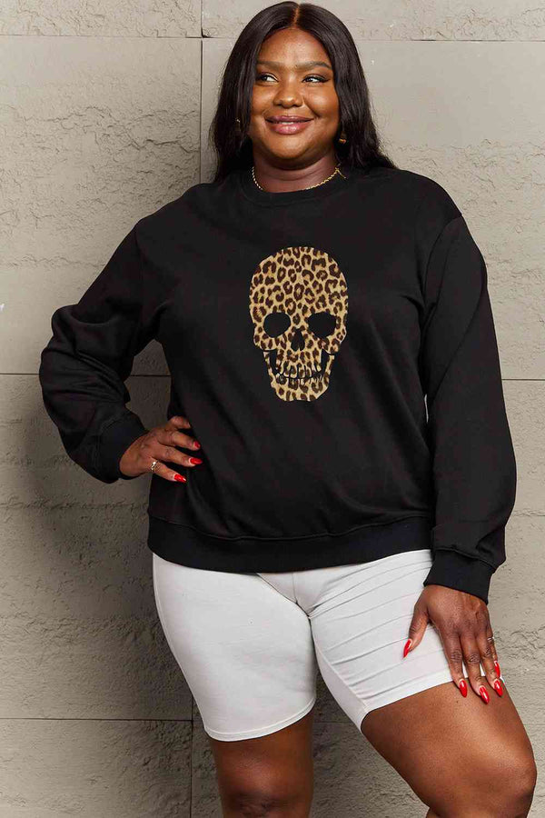 Simply Love Full Size Drop Shoulder Graphic Sweatshirt |1mrk.com