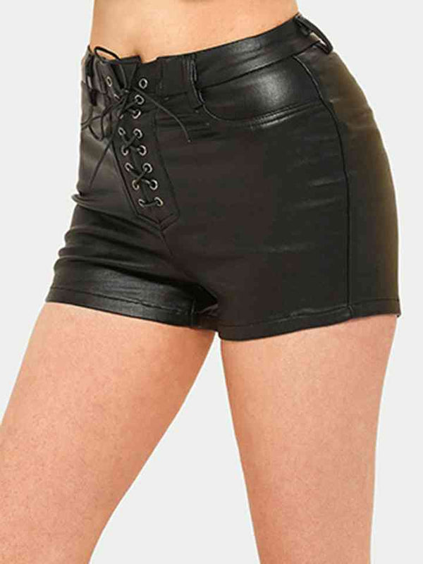 Full Size Lace-Up Shorts |1mrk.com