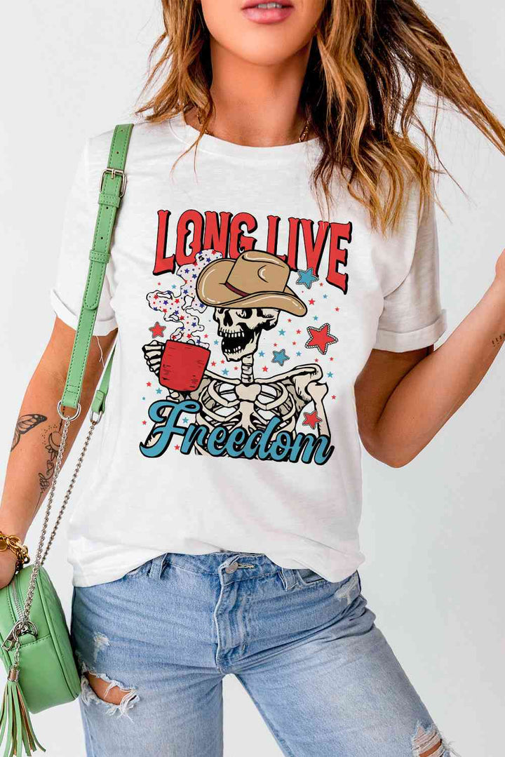 LONG LIVE FREEDOM Graphic Short Sleeve Tee | 1mrk.com