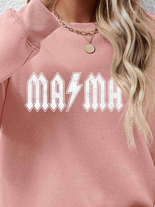 Letter Graphic Dropped Shoulder Sweatshirt |1mrk.com