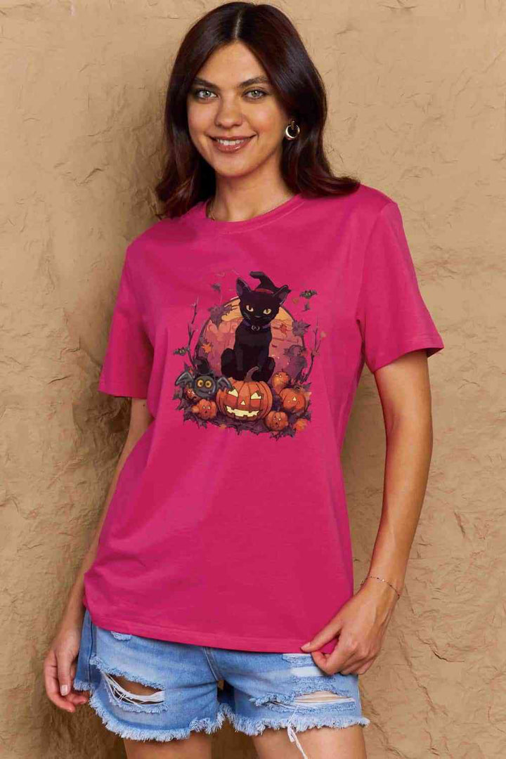 Simply Love Full Size Halloween Theme Graphic T-Shirt | 1mrk.com