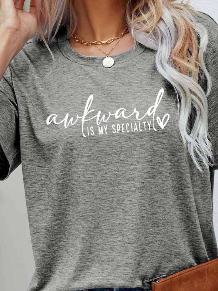 AWKWARD IS MY SPECIALTY Graphic Tee | 1mrk.com