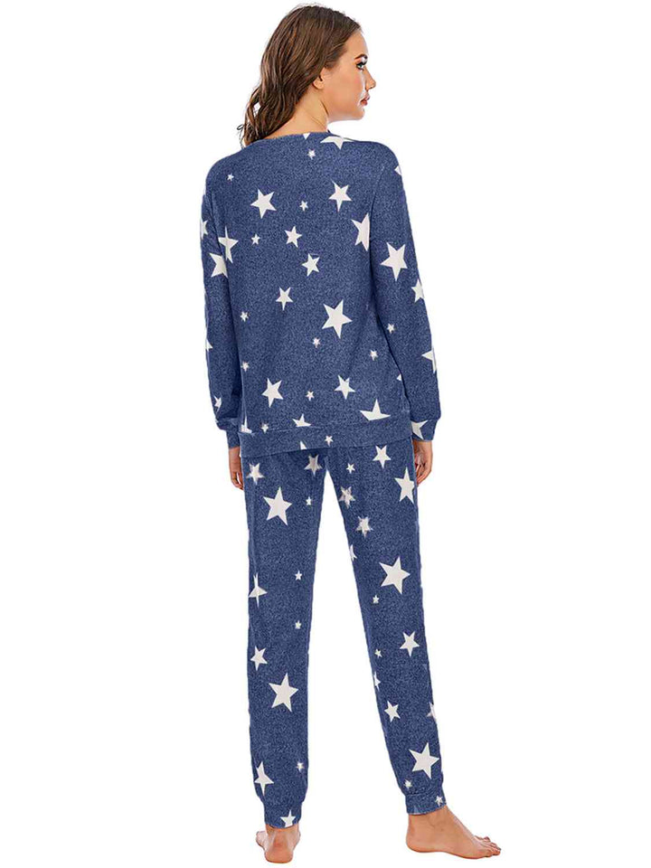 Star Top and Pants Lounge Set | 1mrk.com