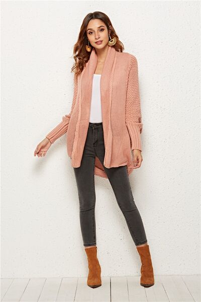 Open Front Batwing Sleeve Cardigan |1mrk.com