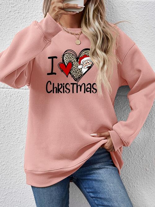 CHRISTMAS Graphic Round Neck Sweatshirt |1mrk.com