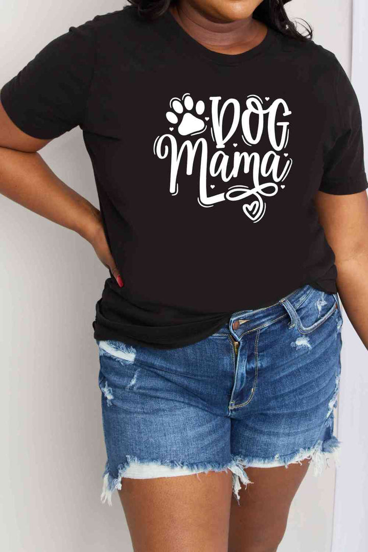 Simply Love Simply Love Full Size DOG MAMA Graphic Cotton T-Shirt | 1mrk.com