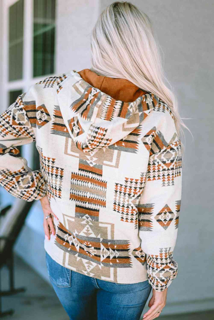 Geometric Quarter-Zip Hoodie | 1mrk.com