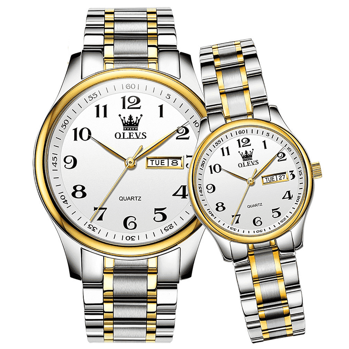 OLEVS 5567 Watches Couple Material Water Resistant Luxury Brand OLEVS