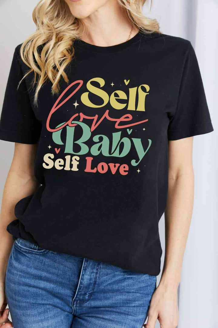 Simply Love SELF LOVE BABY SELF LOVE Graphic Cotton T-Shirt | 1mrk.com