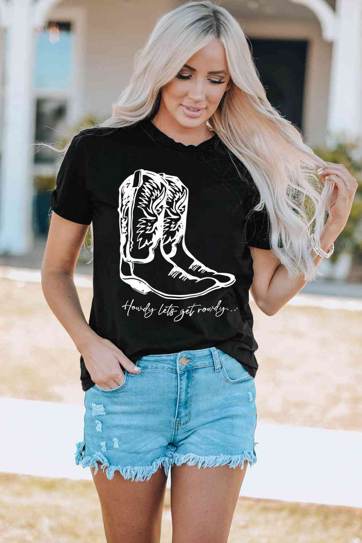 Boots Graphic Tee Shirt | 1mrk.com