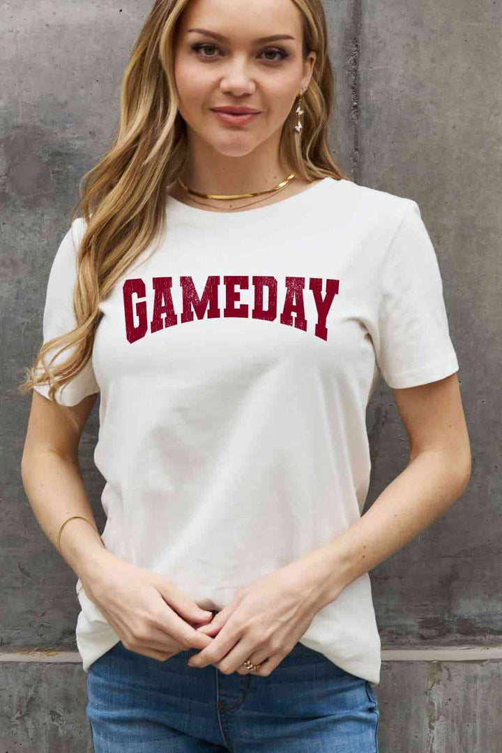 Simply Love Full Size GAMEDAY Graphic Cotton Tee | 1mrk.com