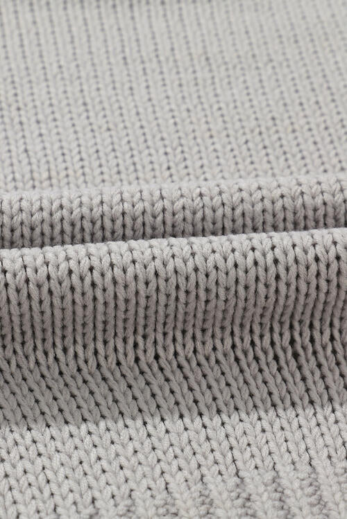 Round Neck Long Sleeve Sweater |1mrk.com
