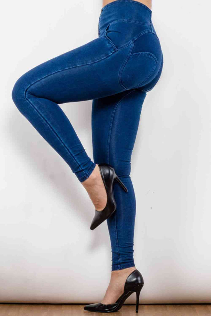 Baeful High Waist Zip Up Skinny Long Jeans |1mrk.com