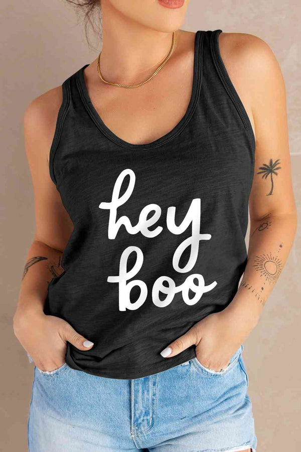 HEY BOO Graphic Tank Top | 1mrk.com