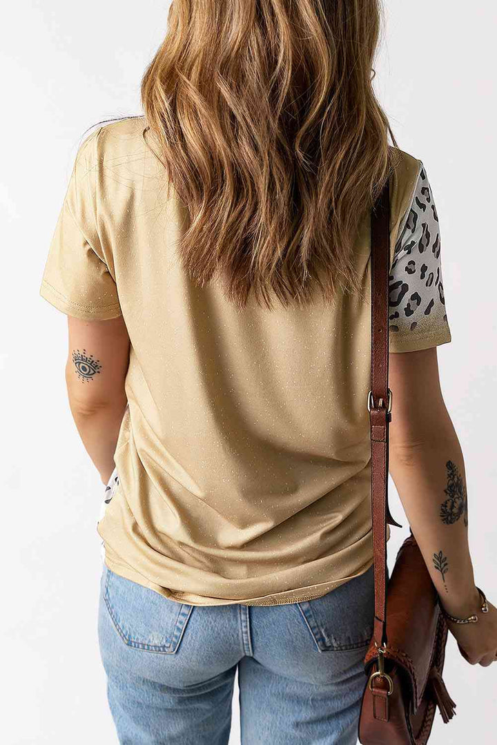 Easter Leopard Graphic Tee Shirt | 1mrk.com