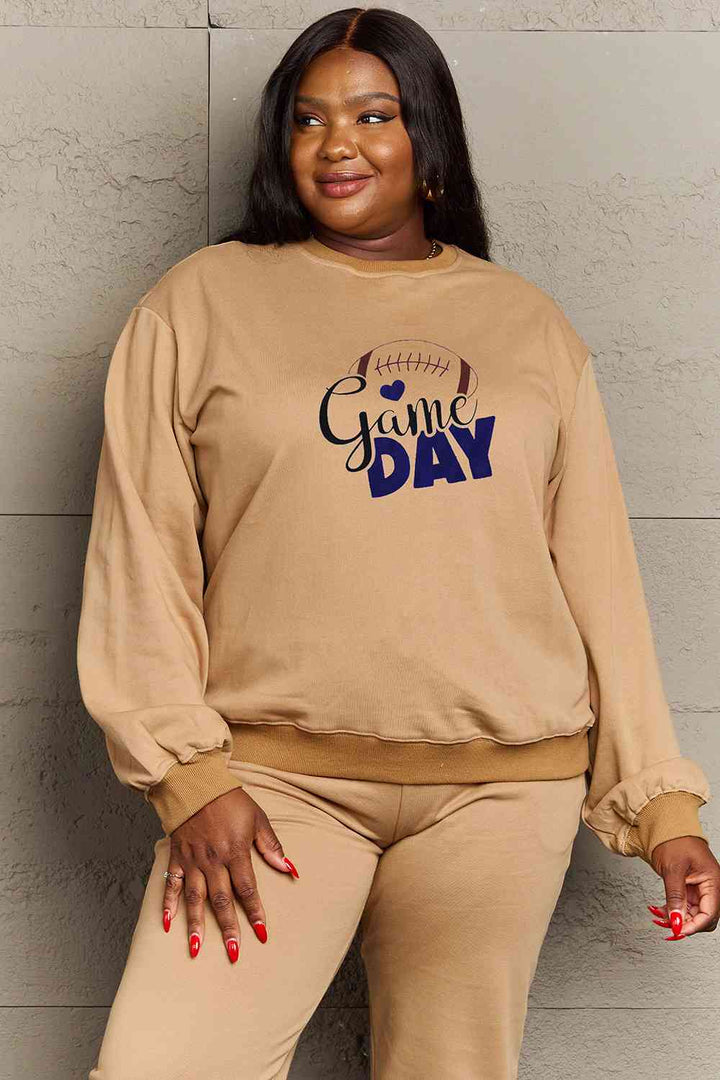 Simply Love Full Size Drop Shoulder Graphic Sweatshirt |1mrk.com