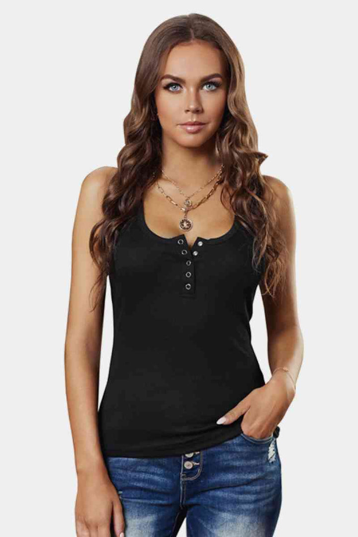 Button Down Tank Top | 1mrk.com