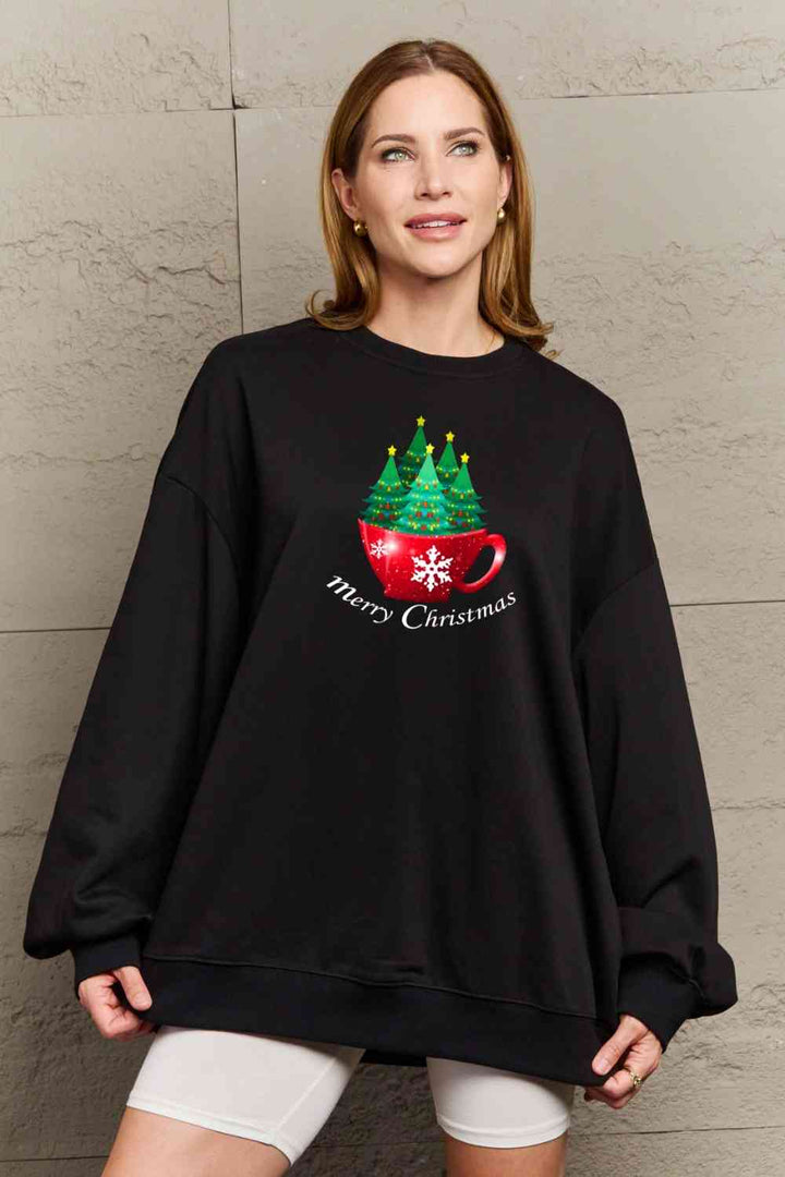 Simply Love Full Size MERRY CHRISTMAS Graphic Sweatshirt |1mrk.com