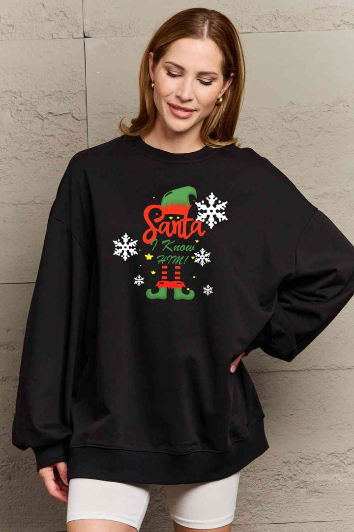 Simply Love Full Size Graphic Round Neck Sweatshirt |1mrk.com