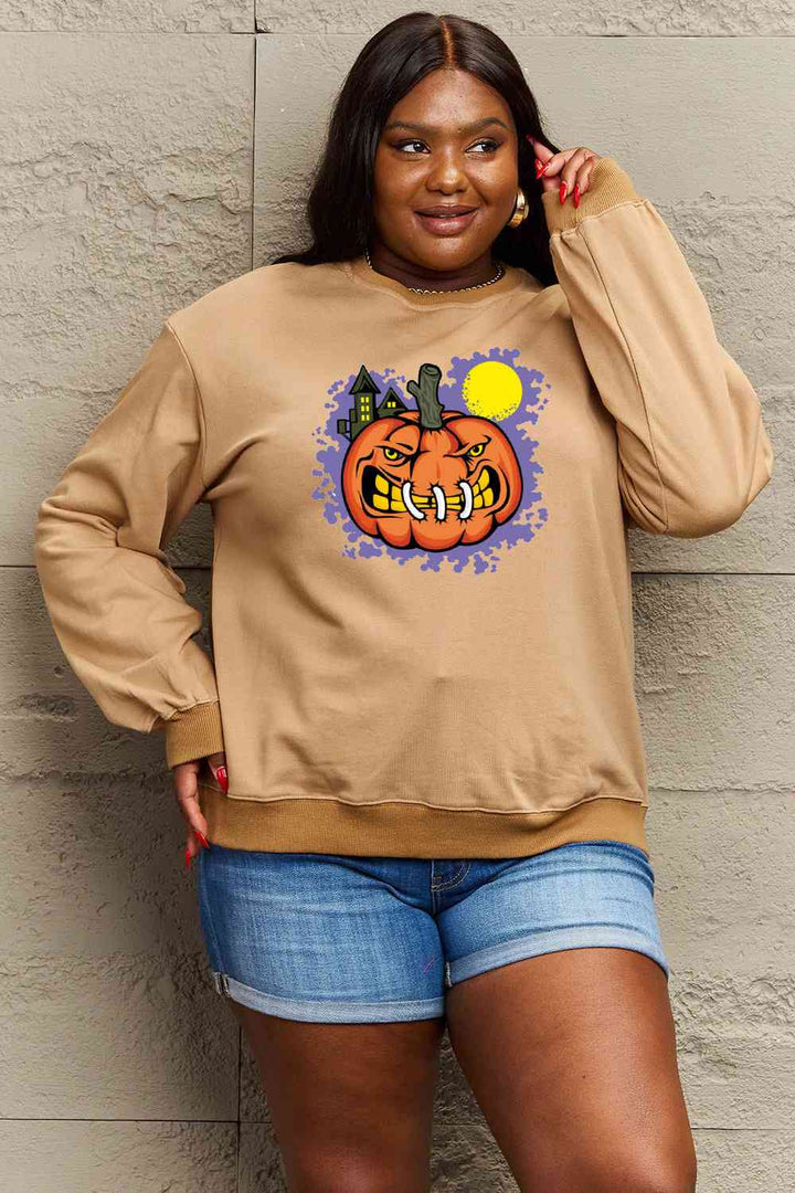 Simply Love Full Size Graphic Round Neck Sweatshirt |1mrk.com