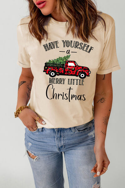 HAVE YOURSELF A MERRY LITTLE CHRISTMAS Short Sleeve T-Shirt | Trendsi