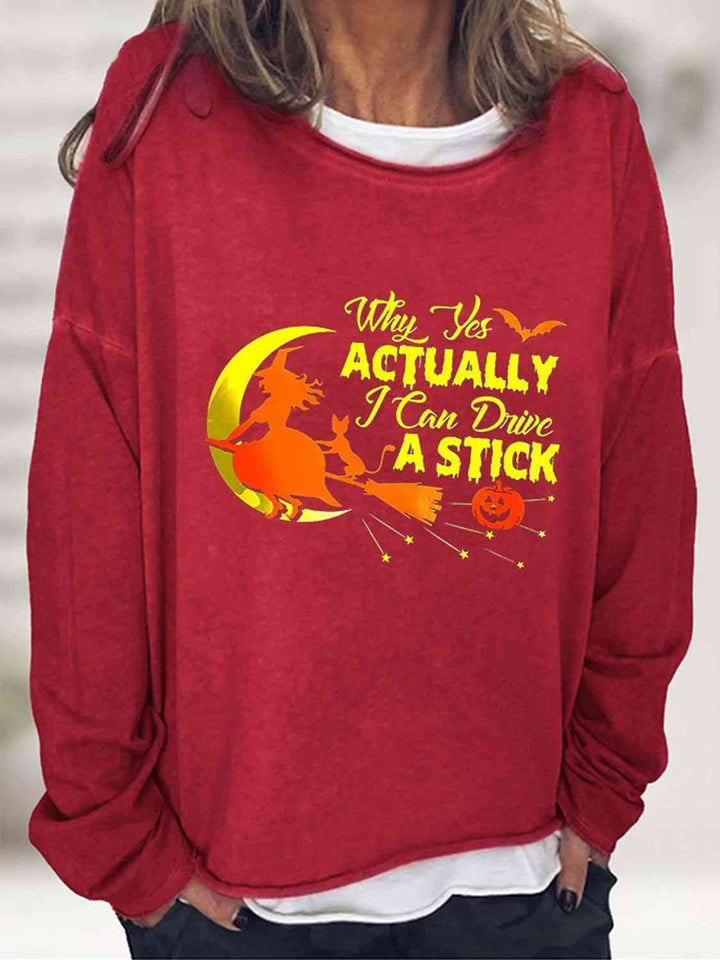 Witch and Her Cat Graphic Sweatshirt |1mrk.com