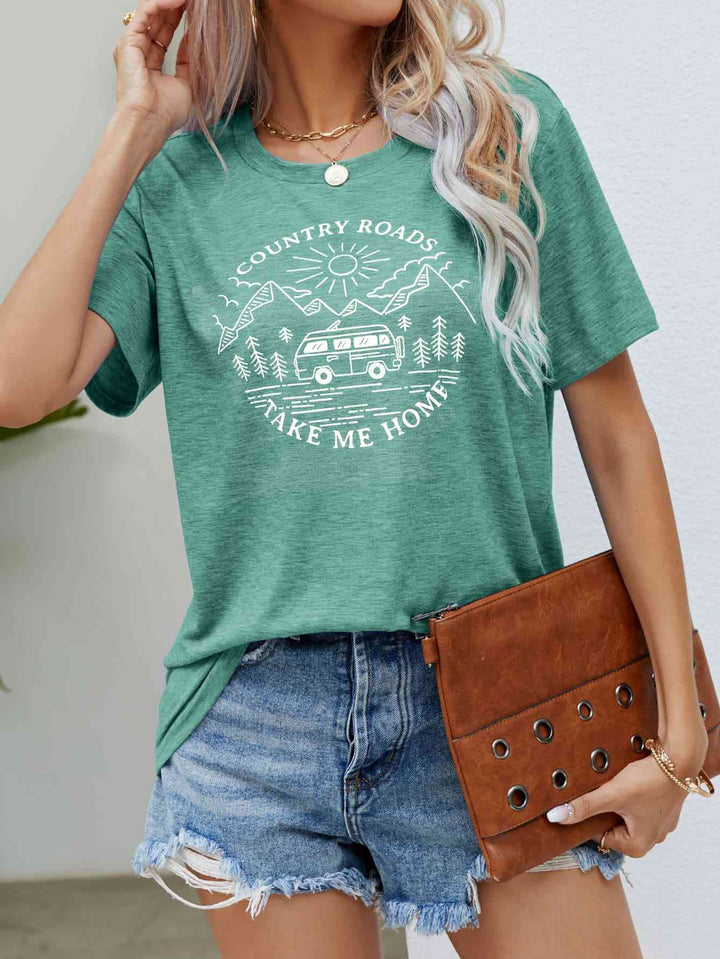 COUNTRY ROADS TAKE ME HOME Graphic Tee | 1mrk.com