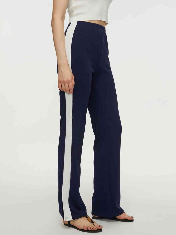 Contrast Slit Long Pants | 1mrk.com
