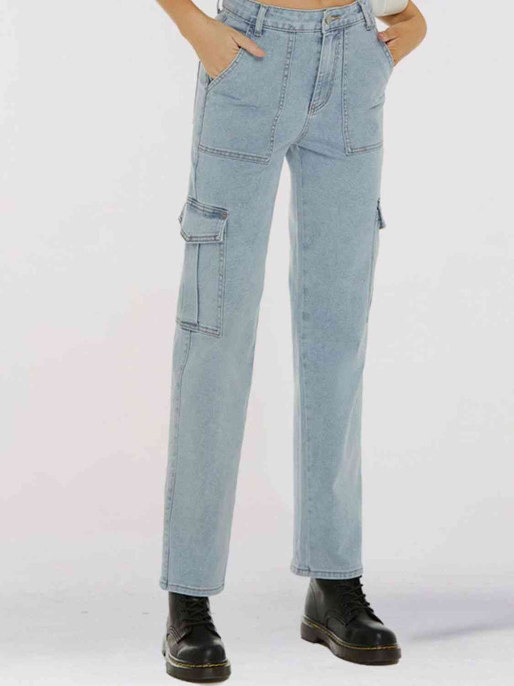 Straight Leg Jeans with Pockets | 1mrk.com