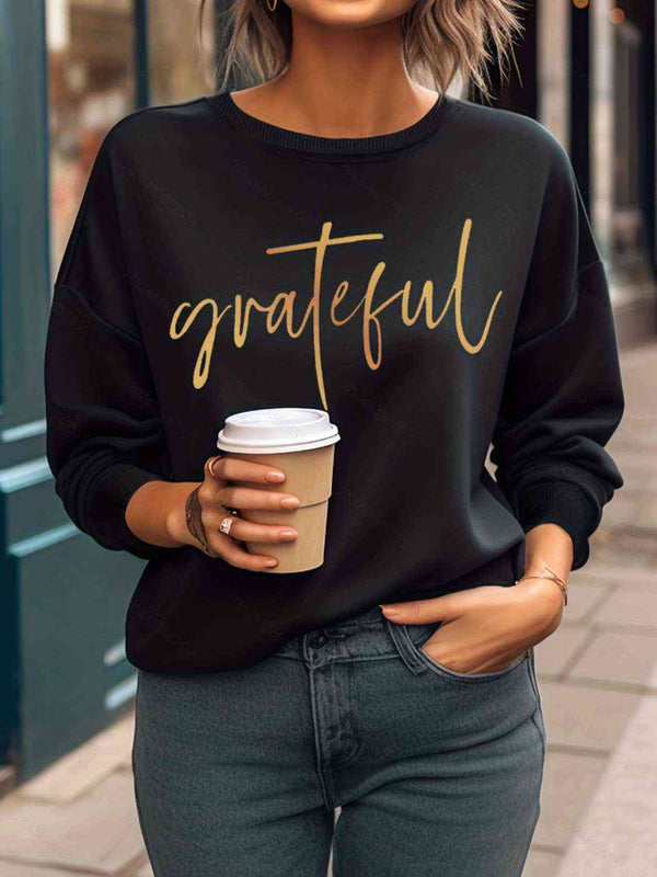 GRATEFUL Round Neck Sweatshirt | 1mrk.com
