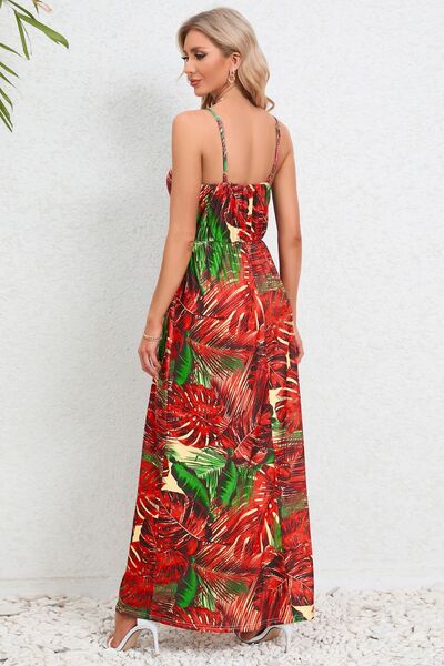 Printed Surplice Maxi Cami Dress | Trendsi