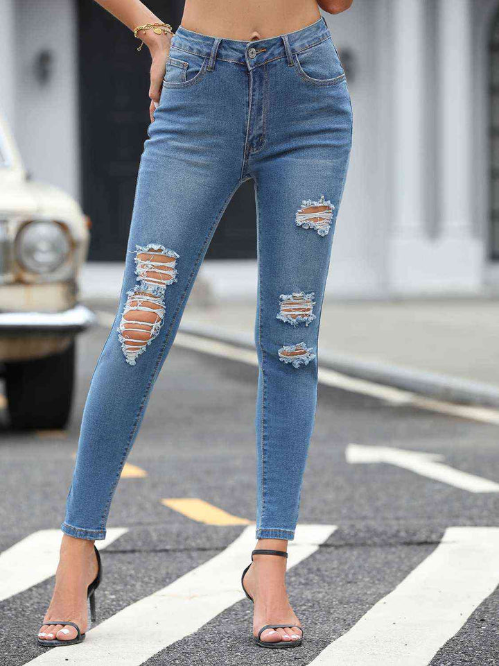Distressed Skinny Jeans | 1mrk.com