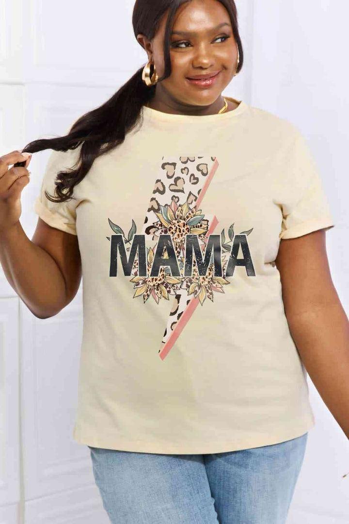 Simply Love Full Size MAMA Graphic Cotton Tee | 1mrk.com